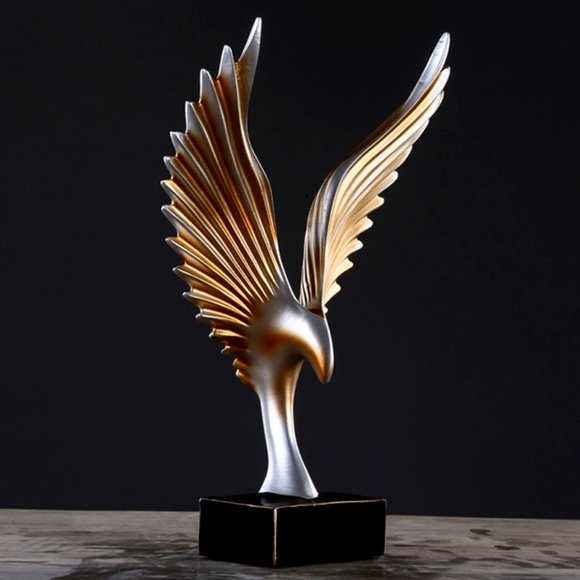 Beautiful Eagle Wing Sculpture Home Décor Accent 🦅 Black Color Only - Picture 5 of 9